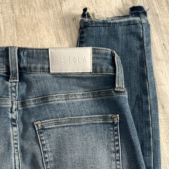 Pistola Distressed Raw Hem Jeans Size 24 - Picture 5 of 13